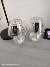 2 Mrs Hinch Home Glass Tealight Lamp Holders Home Bargains Collab set of 2