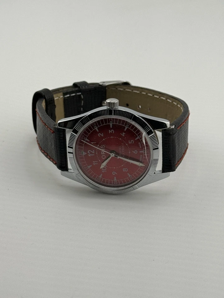 Винтажные швейцарские механические наручные часы Oris с ручным заводом 17 камней FHF ST96 - Изображение 4 из 4