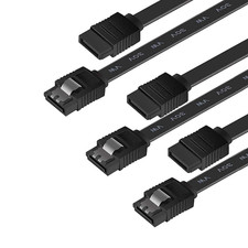SATA III Cable 3-Pack, 6Gbps 18-Inch Data Cable for HDD/SSD/CD Devices