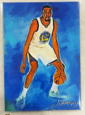 Kevin Durant #13 Art Card Limited 34/50 Vela Signed (Golden State Warriors)