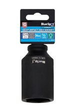 34mm Axle Hub Nut Socket Deep Impact Socket 1/2"Drive  Hex 6 Point Bluespot