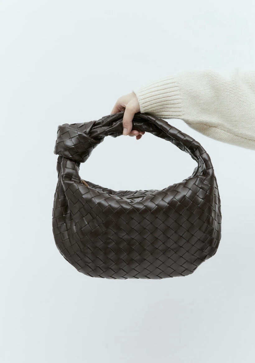 Bottega Veneta leather top-handle Teen Jodie bag with Certificate of Craft