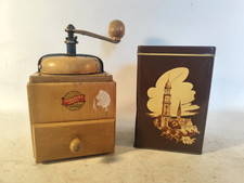 Kaffeem&uuml;hle Leinbrock Ideal Handm&uuml;hle Kaffeedose B. Hahn & Co Hamburg Dose