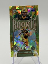 2022 Panini Legacy Christian Watson #192 Mini Gold Cracked Ice RC /10 Packers 🧀