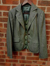 Betty Barclay Wool Blend Green Jacket Size 40, Uk 14