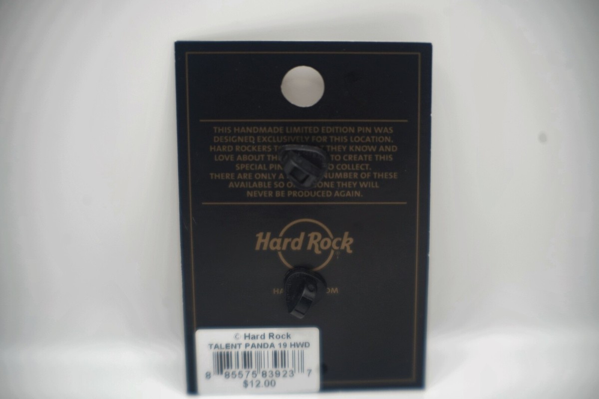 ミュージシャン Hard Rock Monet Panda Pin Hard Rock Cafe 90s Beijing Cute Panda Pin Vintage Old Rare