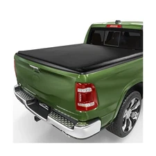 Soft Roll Up Truck Bed Tonneau Cover Compatible with 2019-2024 2025 Dodge Ram...