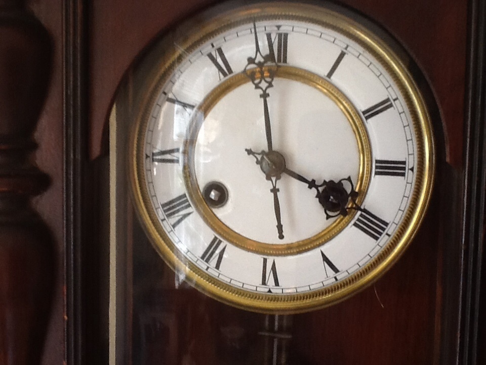 Antique German Pfeilkreuz Wall clock with R=A Pendulum c.1900 eBay