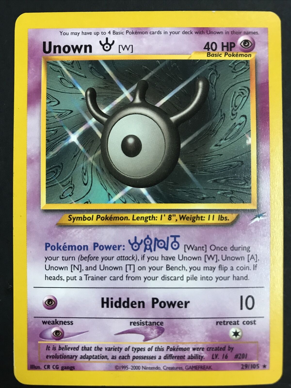 Check the actual price of your Unown [S] 87/105 Pokemon card