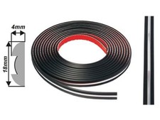 BLACK/CHROME Wheel Arch Arches Guard Moulding fits JEEP CHEROKEE (004)