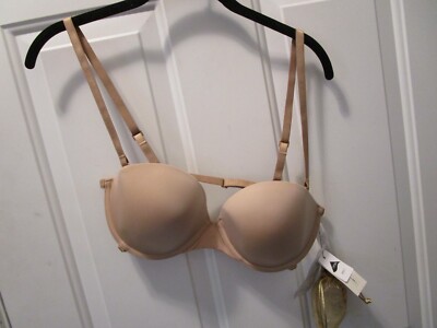 INTIMISSIMI ANNA MUTI-FUNCTIONAL BALCONETTE BRA IN SOFT BEIGE SIZE 38B  NEW