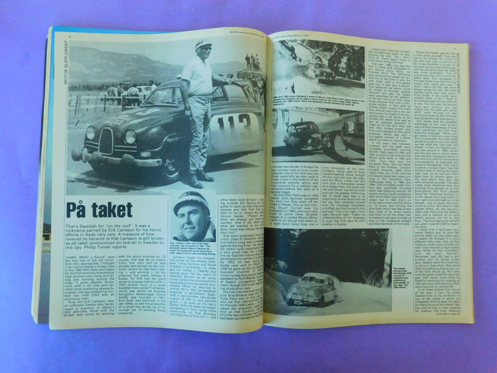 altes englisches Motor Magazin 10/03/1979, VW Iltis Saab 900 Turbo Porsche 928