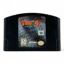 N64 Turok 2 Seeds of Evil Video Game Pak Cartridge Nintendo 1998 WORKS