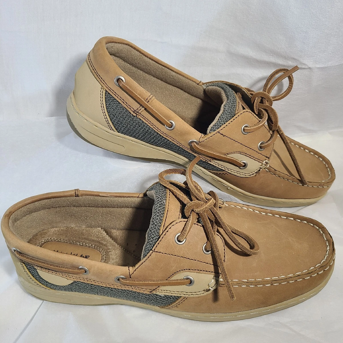 MAUI ISLAND WOMENS size 10 Med Leather Boat Shoe 747032 eBay