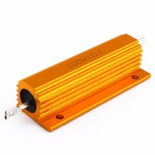 1 Ohm 100W Watt Power Aluminum Shell Resistance Shell Case Wirewound Resistor