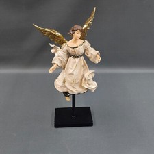 Goldener  Schwebeengel  Engel Putto 40 cm x 25 cm  Deko Figur auf Ständer