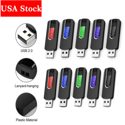 Lot 5/10PCS 1GB-64GB USB 2.0 Memory Sticks Flash Drive Data Storage Thumb Drives