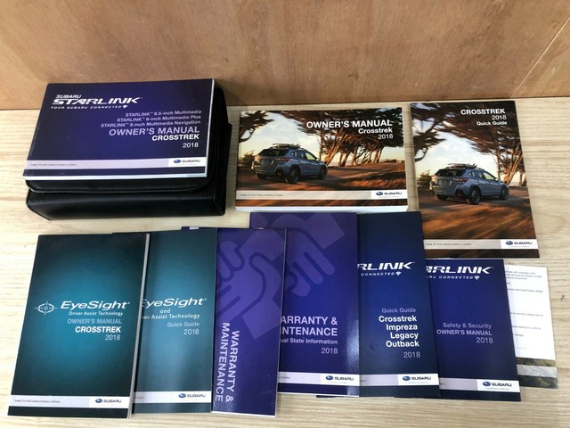 2018 SUBARU CROSSTREK OWNERS USER MANUAL EYESIGHT STARLINK | eBay