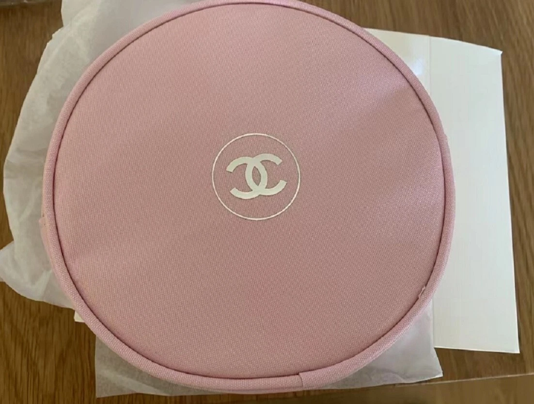 Chanel pink makeup bag new arrivals