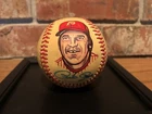 Pete Rose Signed Baseball Official League Hand Painted Ball AUTO JSA Authentic