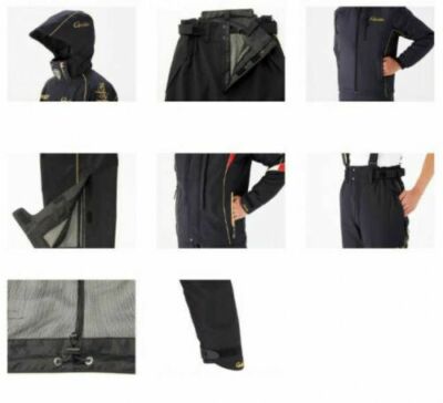 Gamakatsu GM-3537 GORE-TEX All Weather Fishing Suit Black Fast