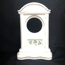 Belleek Glenveigh Mantel Shamrock Porcelain Clock Porcelain Ireland
