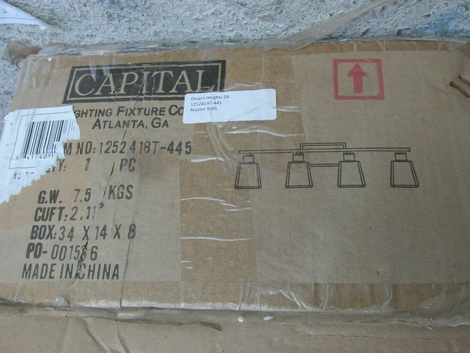 Tocador Capital Lighting Tux 4 luces 125241BT-445 - Tocador de baño - ¡NUEVO! Foto 3 de 4