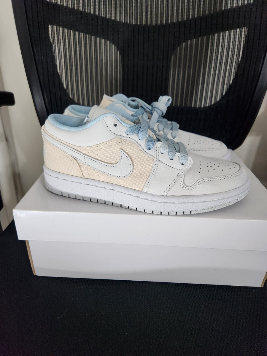 ウィメンズ Nike Air Jordan 1 Low Se Canvas Iris Whisper Sail Nike Air Jordan 1 Low Sail Canvas Iris Whisper Shoes DQ4151