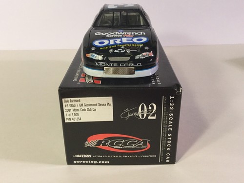RCCA Dale Earnhardt #3 Oreo 2001 Monte Carlo Club Car 1 Of 3000 Scale 1:32 - Picture 9 of 10