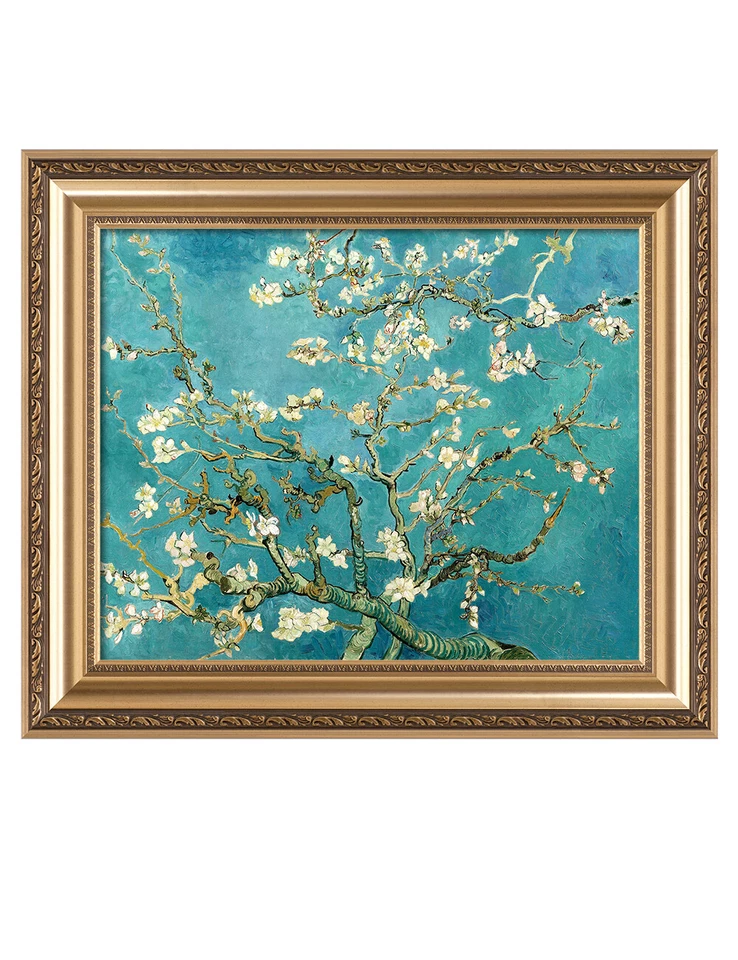 Impresión de arte de pared en lienzo con impresiones de giclee de árbol en flor de almendro de Vicent van Gogh Foto 3 de 4