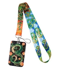 Green Dragon Themed Lanyard w/ ID Holder Keychain