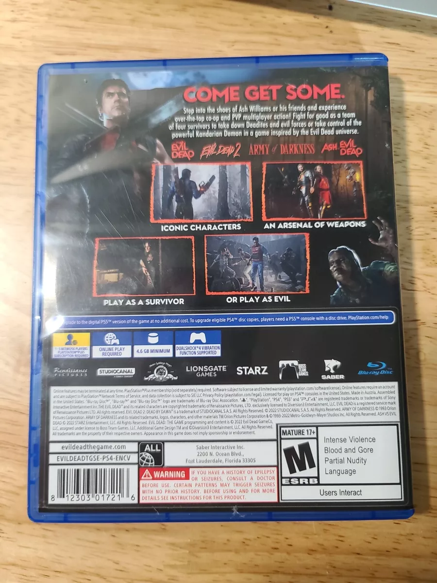 USED - PS4 - Evil Dead: The Game - PlayStation 4