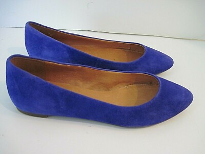 1937 Footwear Womens Purple Suede Ballet Flats Sz US 7