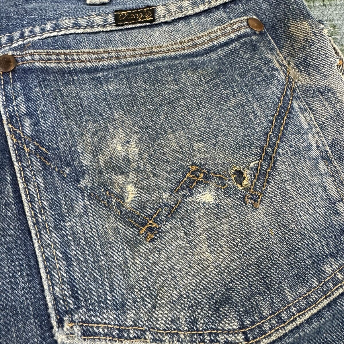 Vintage 60s Wrangler Blue Bell 13MWZ Denim Cowboy Jeans Size Vintage 60s Wrangler Blue Bell 13MWZ Denim Cowboy Jeans Size
