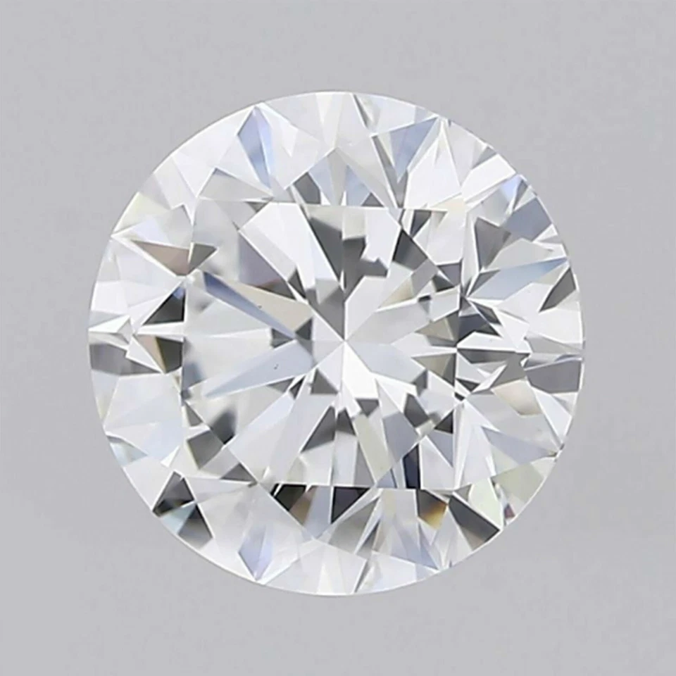 Certificado 0,09 quilates natural color J diamante blanco corte redondo VS2 claridad 3,00 mm Foto 3 de 4