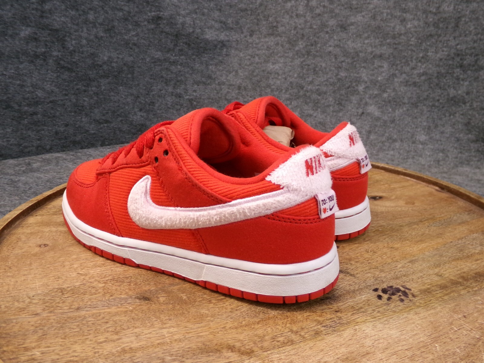 PONY Nike Dunk Low San Valentino 2023 rosso bianco FZ3549 612 PS prescolare taglia 2 5 anni