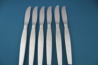 Oneida Community FROSTFIRE Small Dinner Knives Hollow (Set of 6) HTF 8''