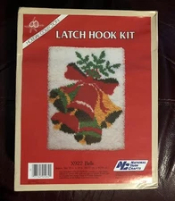 Vintage 1983 Latch Hook Kit 18” X 24” National Yarn Crafts
