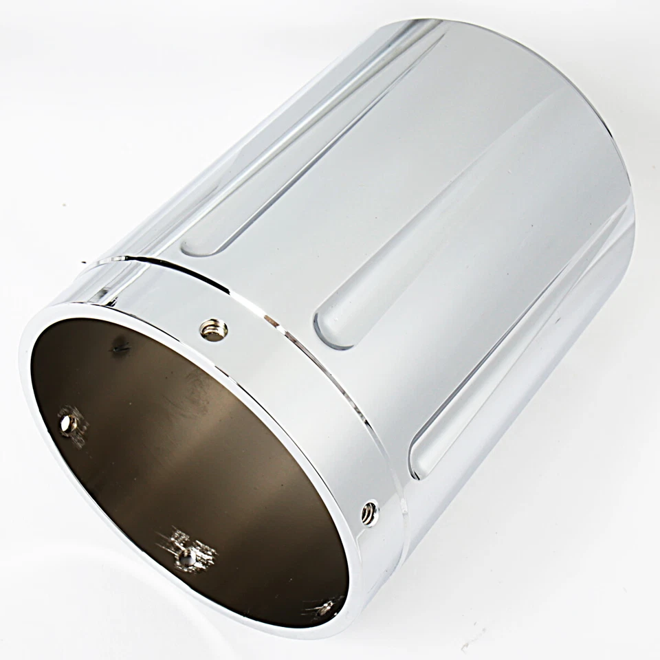 1 par de puntas de escape cromadas de corte poco profundo para modelos Victory Hardball Cross Country Foto 4 de 4