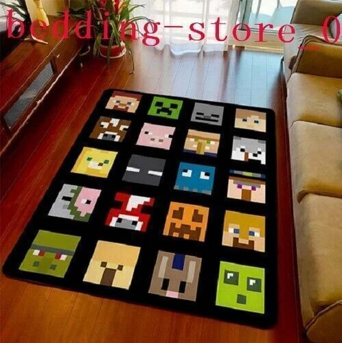 Dormitorio Salón Alfombras Antideslizantes Suelo Alfombras Niños Minecraft - Imagen 16 de 34