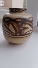Lovely AGNETE HOY BRITISH STUDIO POTTERY PORCELAIN BULLERS MCM VASE 254