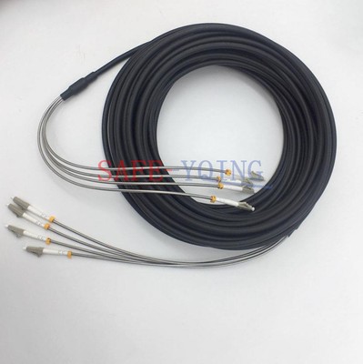 Outdoor Field Fiber Patch Cord LC to LC MM Multi-Mode 4   Fiber Cable 300M #E1