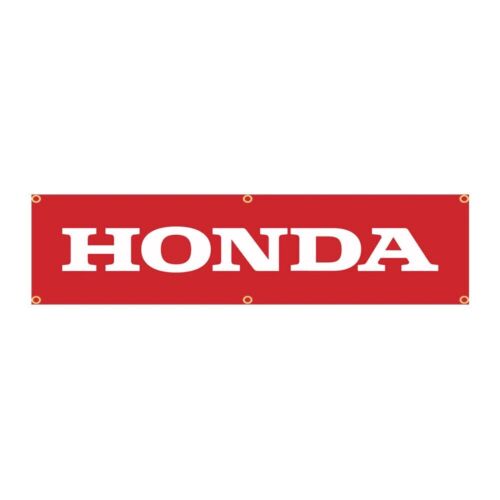 Honda Racing Flag Banner 2x8ft or 60x240cm - Afbeelding 1 van 4