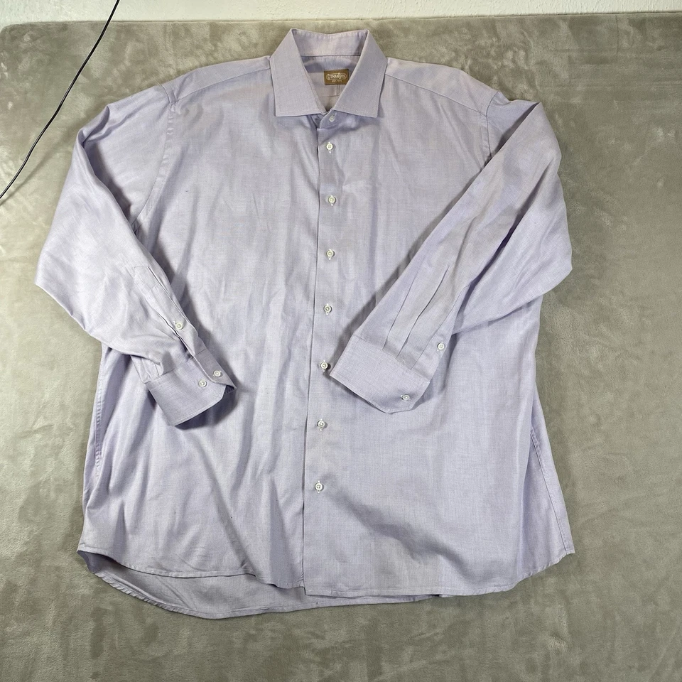 Gitman Bros Shirt Mens Size 18.5 35 *STAIN* Button Down Shirt Made In USA - Image 2 of 4