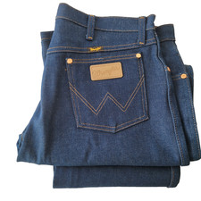 New Men's Wrangler Cowboy 13MWZ Original Fit Jeans Tough 100 Cotton Dark Indigo