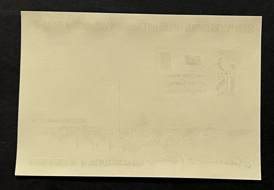 Travelstamps: US Stamps Scott #1311 Souvenir 1966 SIPEX 5c Souvenir Sheet MNH OG - Image 4 of 4