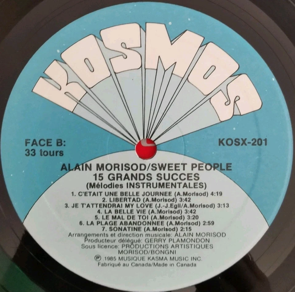 Vinyl LP Alain Morisod/Sweet People - 15 Grands Succes Melodies Instrumentales - Image 4 of 4