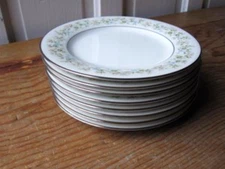 NORITAKE SAVANNAH PLATINUM  2031 Bread & Butter Plates 6 3/8”D GORGEOUS EUC/MINT