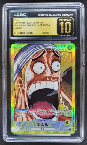 2025 ONE PIECE JP ENEL LEADER OP05-098 CGC 10 PRISTINE T PT