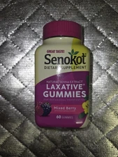Senokot Laxative Gummies Mixed BerryFlavor - 60 Gummies Expiration: 01/2026